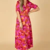 Discount K-Design Lexie Maxi Jurk In Fuchsia