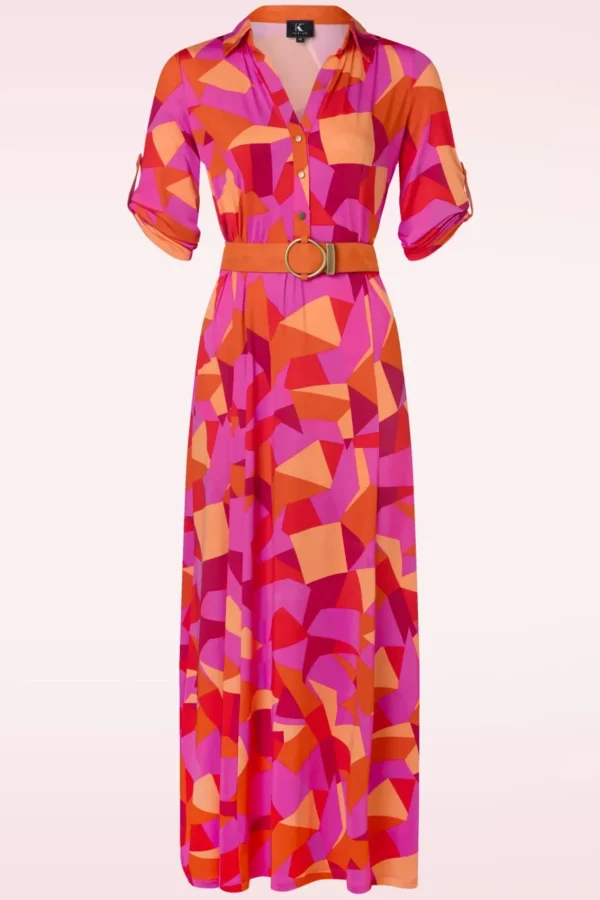 Discount K-Design Lexie Maxi Jurk In Fuchsia