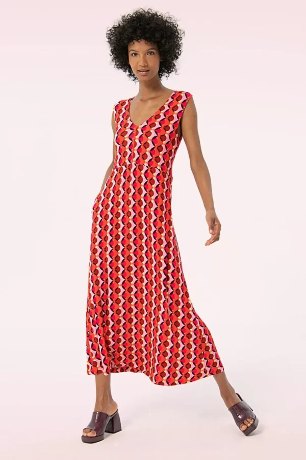 Shop Surkana Lia Maxi Jurk In Fuchsia