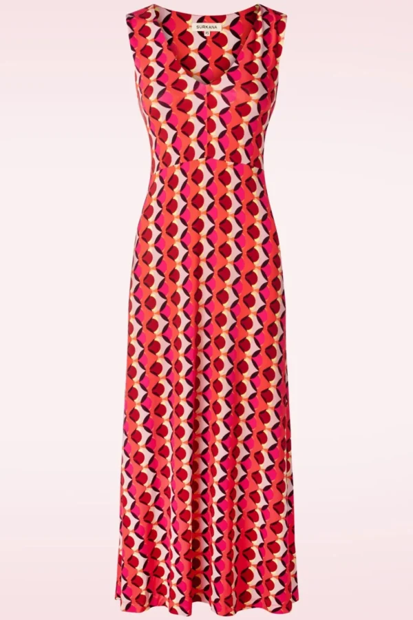 Shop Surkana Lia Maxi Jurk In Fuchsia