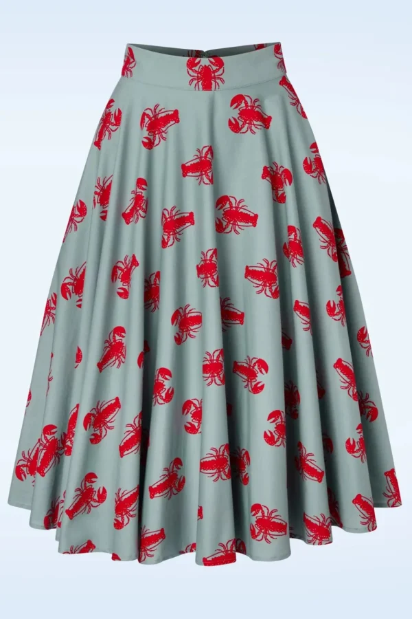 New Banned Retro Lobster Love Rok In Blauw