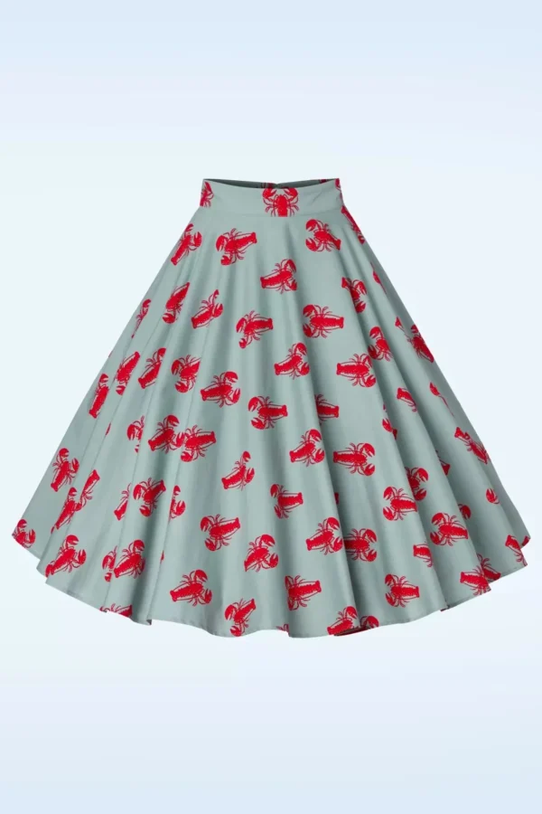 New Banned Retro Lobster Love Rok In Blauw