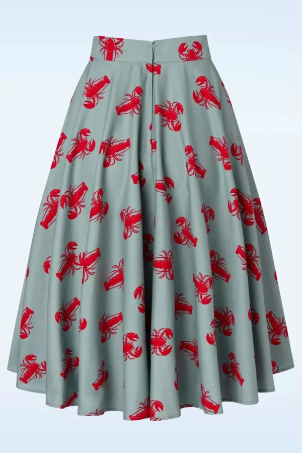 New Banned Retro Lobster Love Rok In Blauw