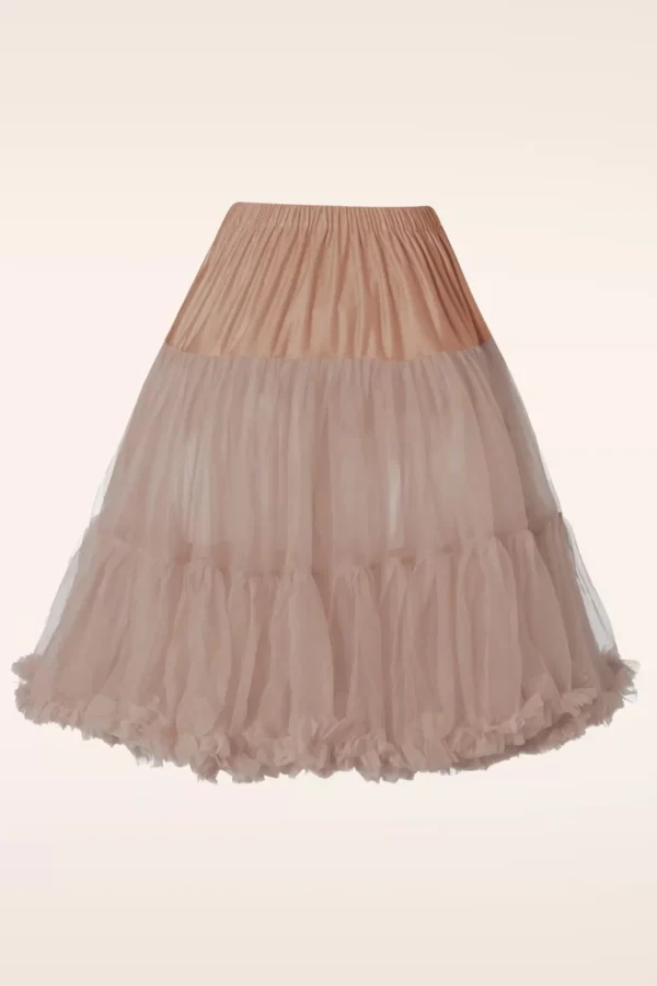 Discount Banned Retro Lola Lifeforms Petticoat In Perzik Beige