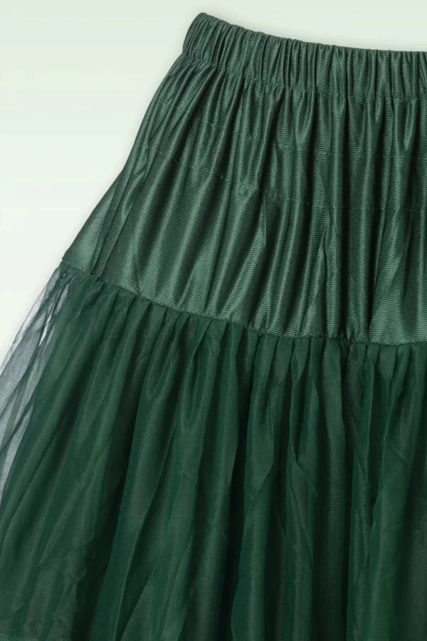 Store Banned Retro Lola Lifeforms Petticoat In Flessengroen