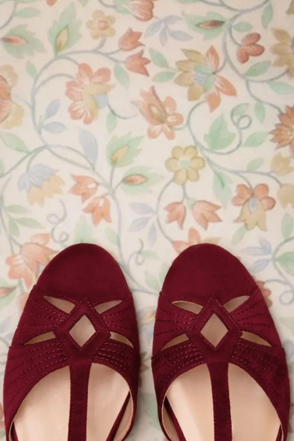 Sale Charlie Stone London T-Strap Flats In Wijnrood