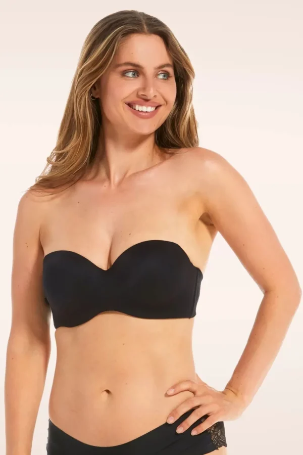 New MAGIC Bodyfashion Luxury Strapless Bh In Zwart