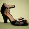 Shop Banned Retro Mable Peeptoe Pumps In Zwart