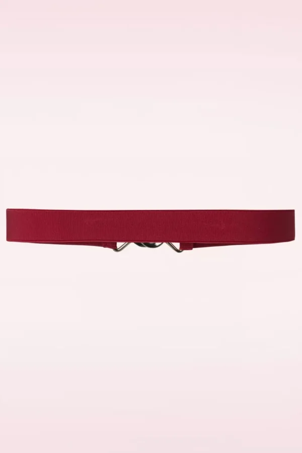 Sale Banned Retro Macha Stretch Riem In Rood