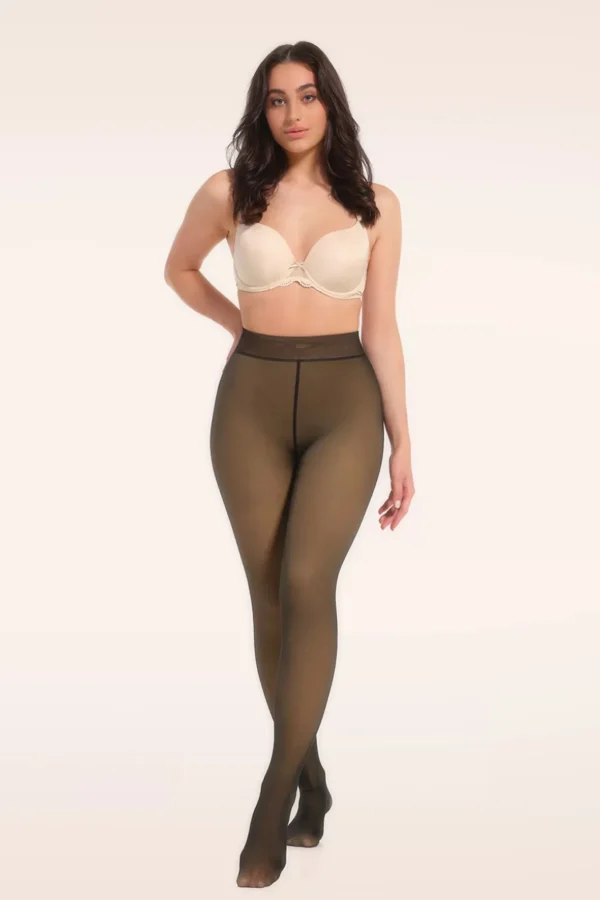 Online MAGIC Bodyfashion Magic Fleece Tights In Black