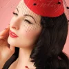 Sale Banned Retro Marilyn Fascinator In Rood