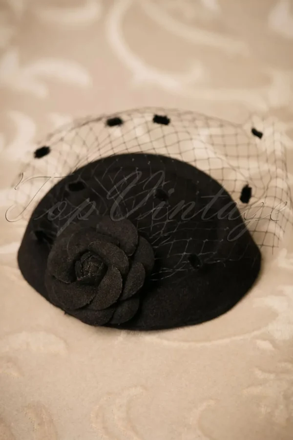 Sale Banned Retro Marilyn Fascinator In Zwart