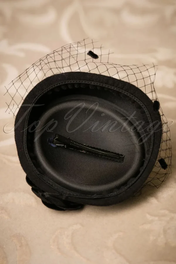 Sale Banned Retro Marilyn Fascinator In Zwart