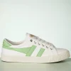 Sale Gola Mark Cox Tennis Sneakers In Gebroken Wit En Patina Groen