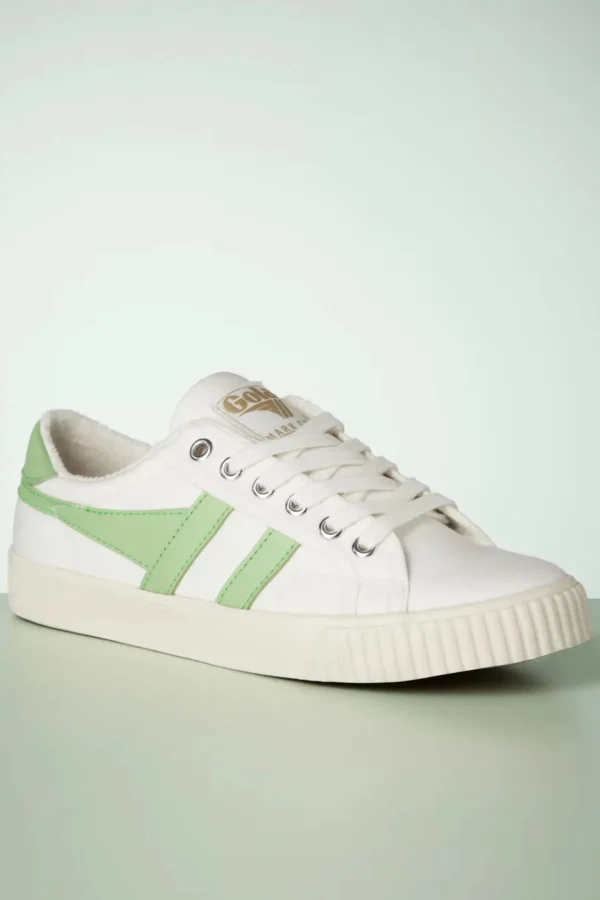 Sale Gola Mark Cox Tennis Sneakers In Gebroken Wit En Patina Groen