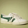 Discount Gola Mark Cox Tennissneakers In Gebroken Wit En Donkergroen