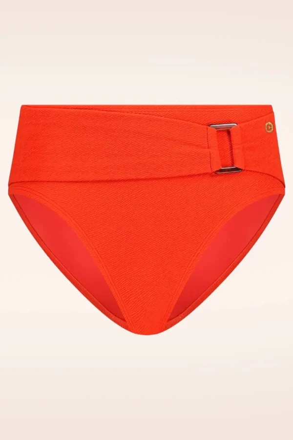 Best TC Beach Mid Waist Bikinibroekje In Zomers Rood