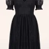 New Bunny Mortem Mini Jurk In Zwart