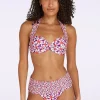 Shop TC Beach Multiway Summer Flowers Bikinitop In Paars