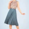 Fashion Banned Retro My Summer Staple Swing Rok In Blauw