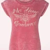 Discount Queen Kerosin No Time T-Shirt In Rode Wassing