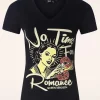 Fashion Queen Kerosin No Time T-Shirt In Zwart