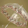 Cheap So Rainy Nouvelle Dentelle Transparante Koepelparaplu In Multi