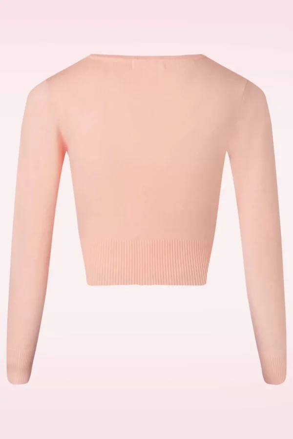 Sale Mak Sweater Nyla Cropped Vest In Poeder Roze