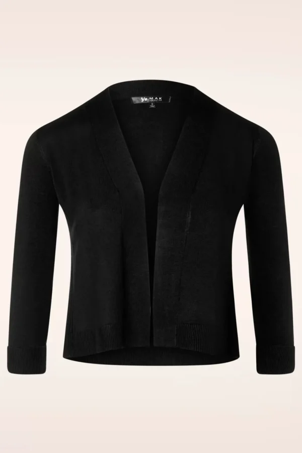 Cheap Mak Sweater Oda Vest Met Open Voorkant In Zwart