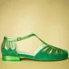 Online Lola Ramona Penny Suede Dainty Ballerina's In Groen