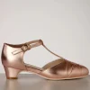 Discount Charlie Stone Petit Monaco T-Strap Pumps In Rose Goud