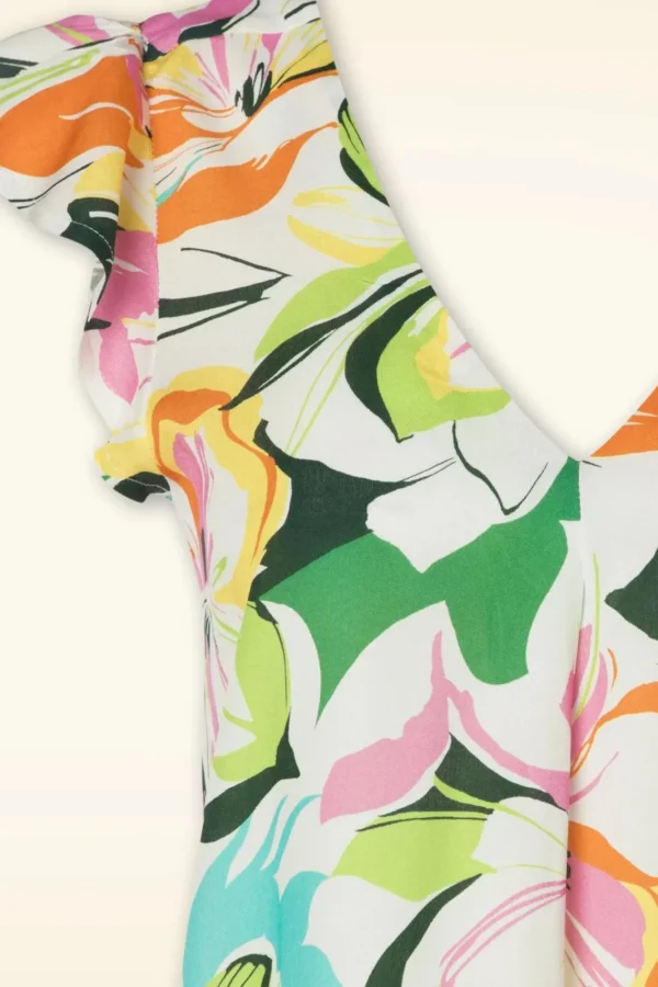 Sale Smashed Lemon Phoebe Colourburst Top In Wit