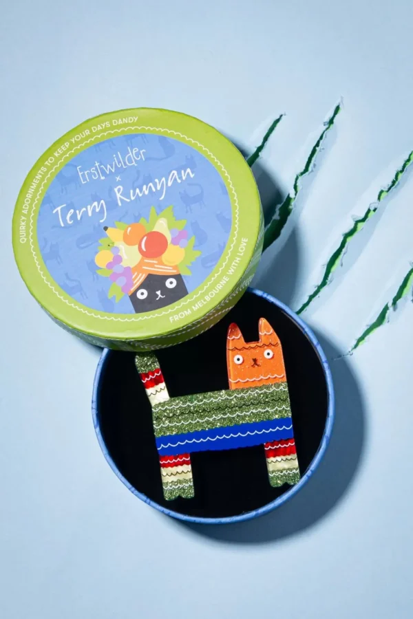 Shop Erstwilder Pinata Cat Broche