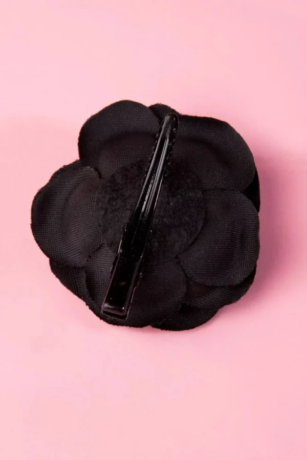 Sale ZaZoo Pin-Up Paar Zwarte Bloem Haarclips