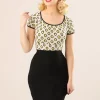 Store Collectif Clothing Polly Bengaline Rok In Zwart