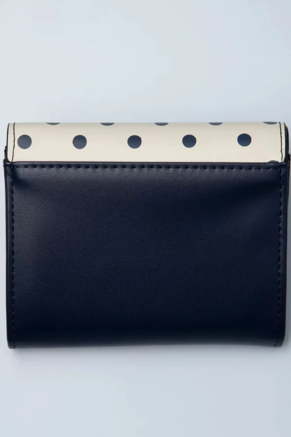 Best Sale Banned Retro Poppy Polka Portemonnee In Navy En Wit
