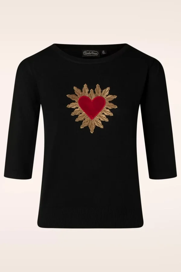 Flash Sale Vixen Queen Of Hearts Trui In Zwart