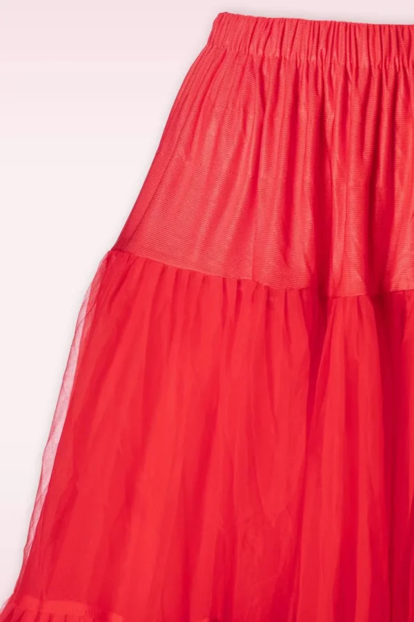Cheap Banned Retro Queen Size Lola Lifeforms Petticoat In Rood