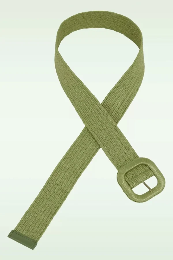 Sale King Louie Raffia Riem In Matcha Groen