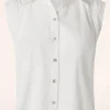 Fashion King Louie Remi Rosa Broderie Anglaise Blouse In Wit