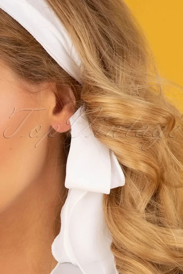 Shop ZaZoo Retro Sjaal En Hoofdband In Wit