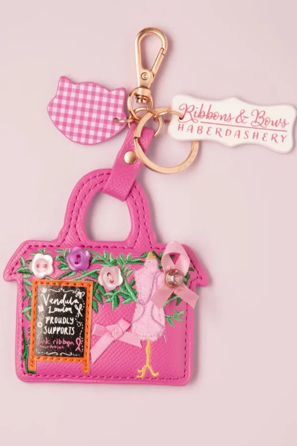 Fashion Vendula Ribbons And Bows Haberdashery Sleutelhanger In Roze