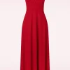 Clearance Vintage Chic for Topvintage Rinda Glitter Maxijurk In Rood