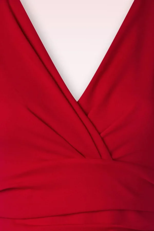 Store Vintage Chic for Topvintage Rinda Maxi-Jurk In Lippenstiftrood