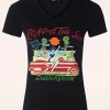 Flash Sale Queen Kerosin Road To The Sun T-Shirt In Zwart