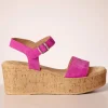 Hot s.Oliver Rory Suede Sleehakken In Fuchsia