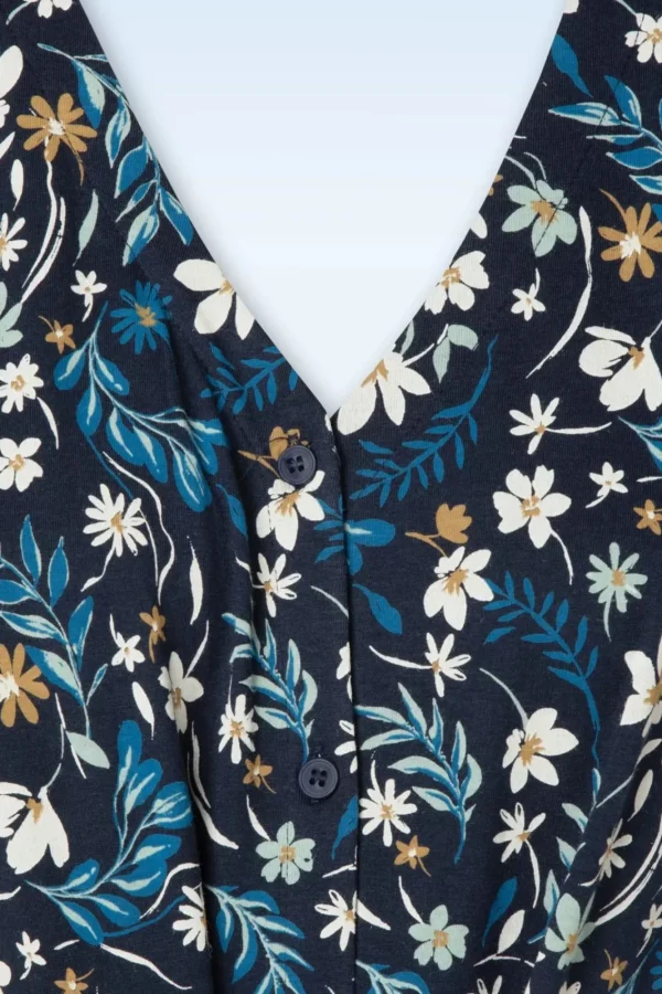 New Seasalt Rose Trellis Jumpsuit In Tidal Floral Maritime