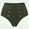 New Marlies Dekkers Royal Navy High Waist Bikini Broekje In Zeewier Groen