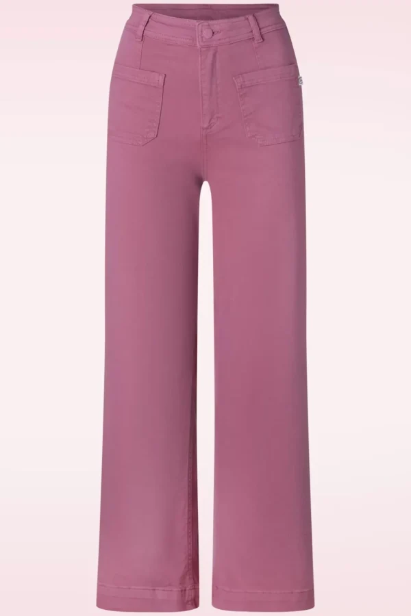 Cheap Surkana Ryann Broek In Zacht Bessen Roze