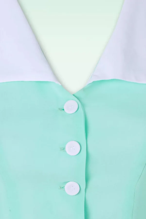 Best Miss Candyfloss Sacha Mai Sheer Organza Blouse In Mint